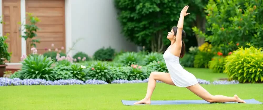 Yoga im Garten