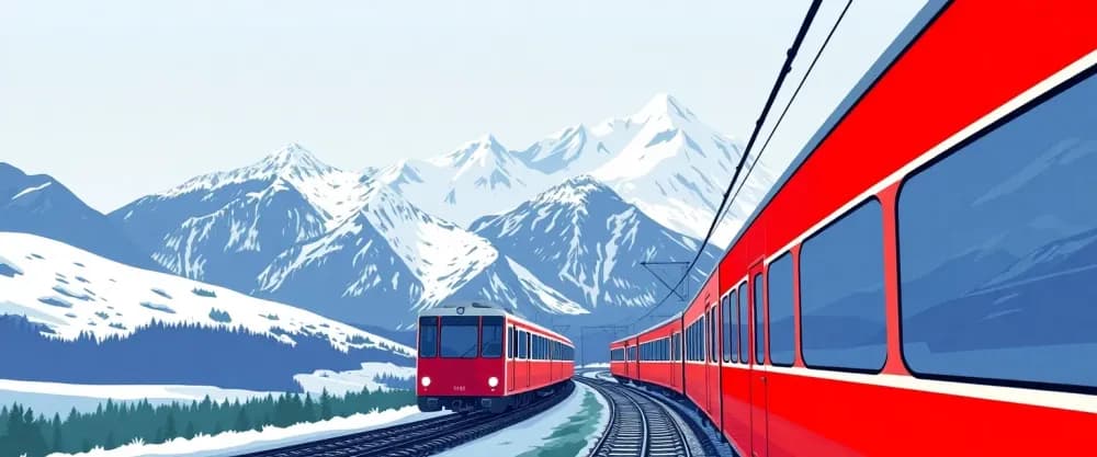 Un viaje en tren por Suiza