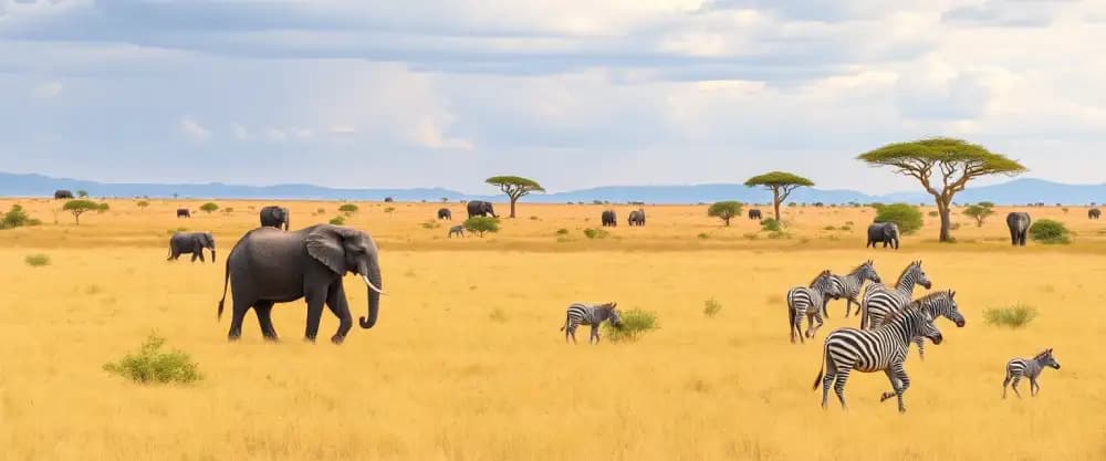 Un día en un safari en África