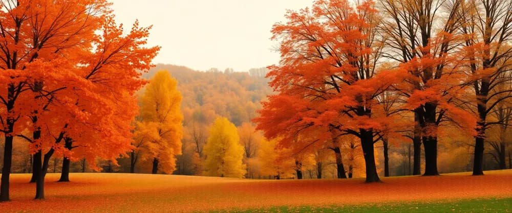 Les paysages d'automne