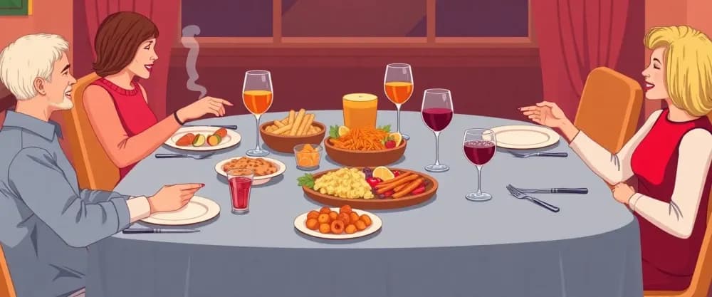 Un dîner entre amis