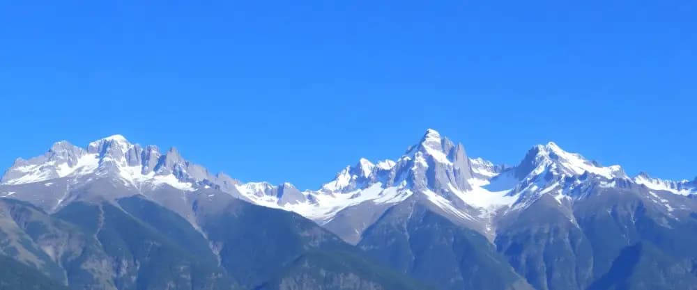 Les montagnes majestueuses