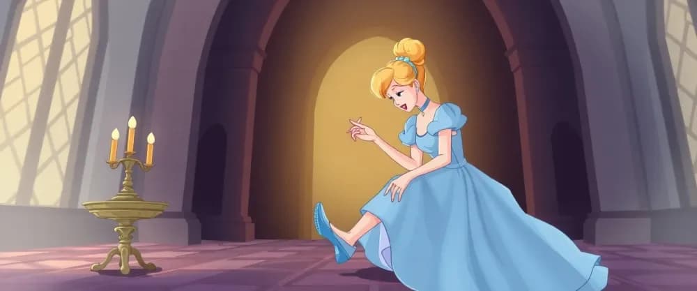 Cendrillon et ses pantoufles